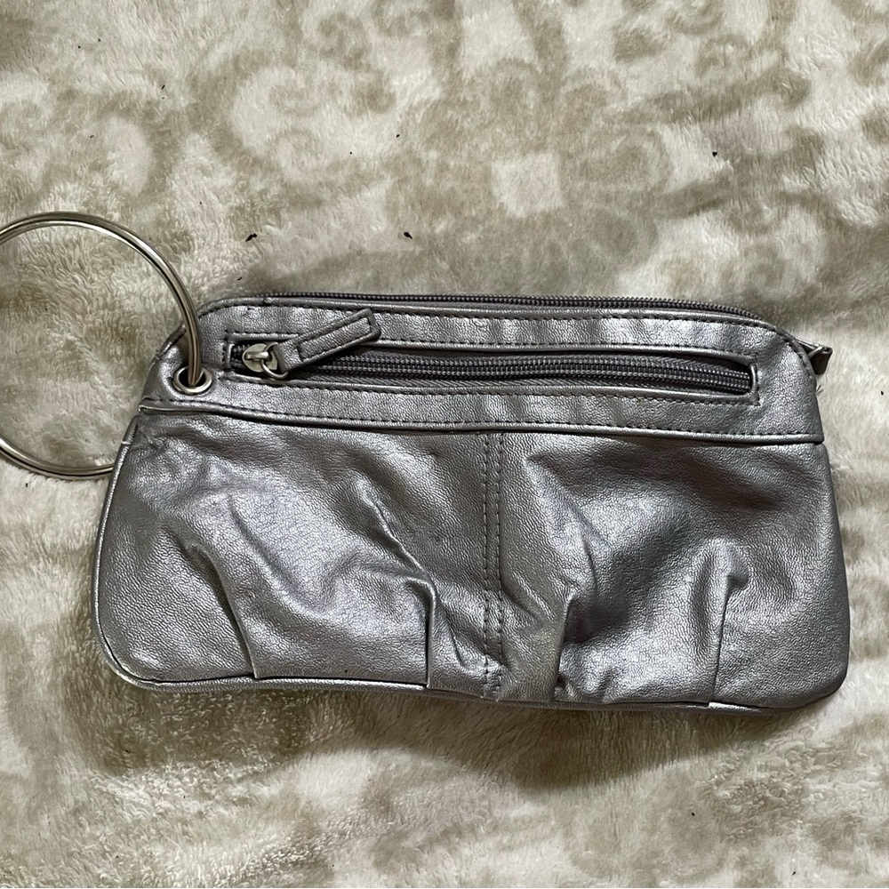 Silver Women's Clutch Bag